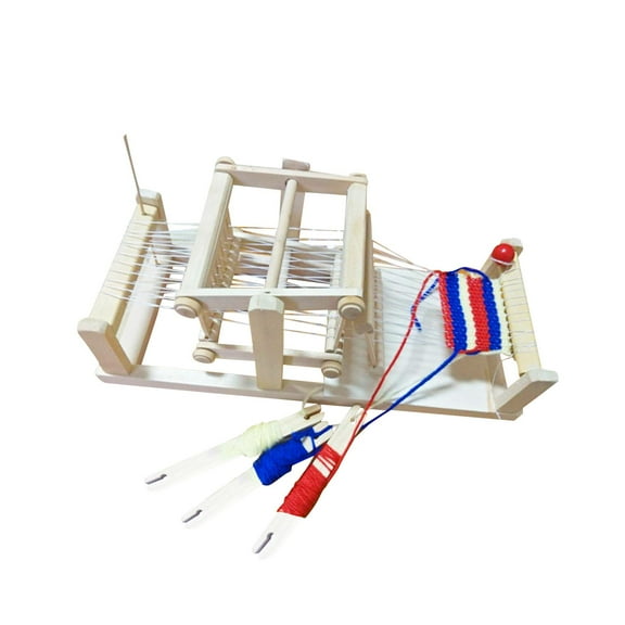 HOMYL DIY Multifunctional Hand Knitting Machine Wooden for Preschool Fine Motor Skills
