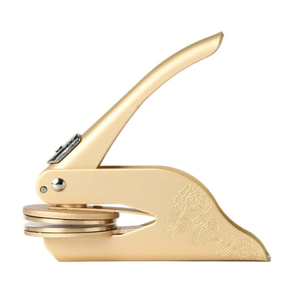 HOMYL Embosser Stamp Embosser Seal Stamp for Wedding Invitation Notepads Envelopes Gold