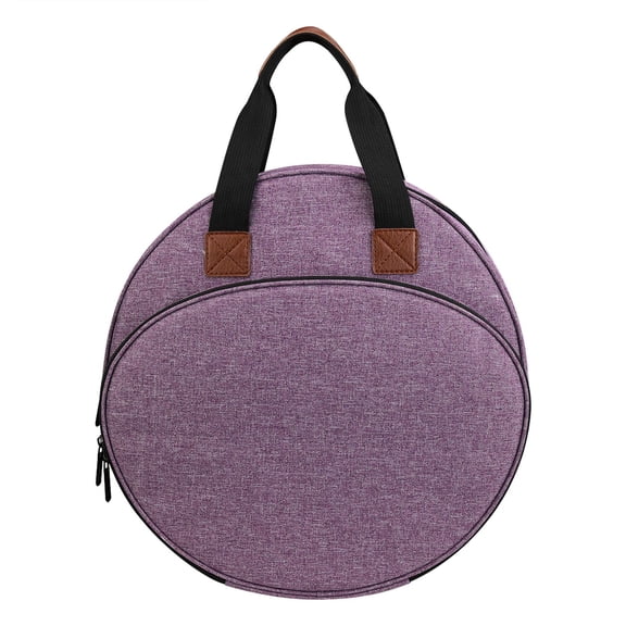 HOMYL Embroidery Bag Cross Stitch Tools Storage Tote Organizer for Unfinished Project, Purple