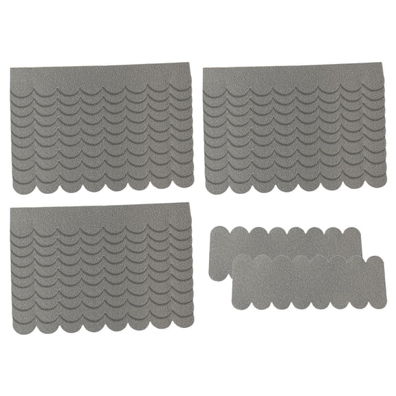HOMYL Felt Cloth Sheets Craft Felt Handmade Felt Fabric Dollhouse Wooden Roof Shingles Grey