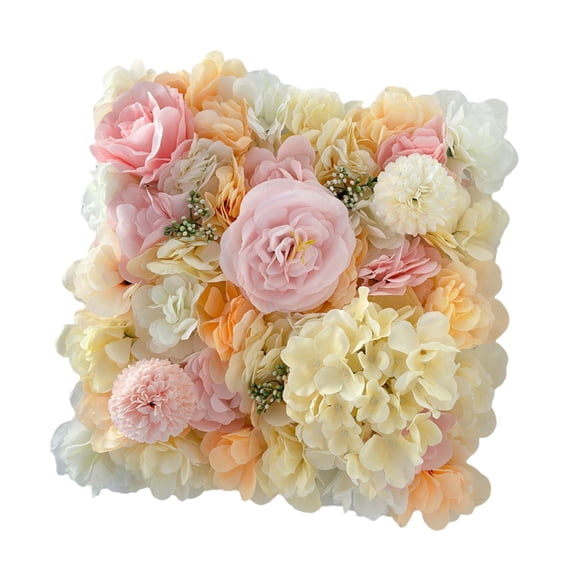 HOMYL Flowers Wall Panel Background Rose Flower Backdrop for Indoor Reception Party Champagne