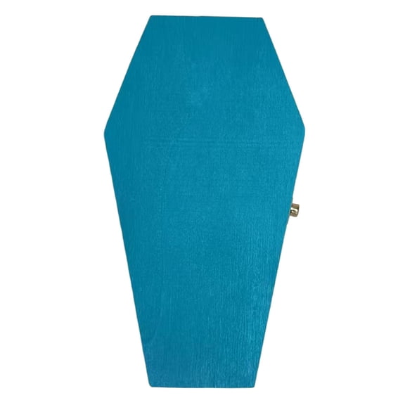 HOMYL Halloween Decorations Prop Ornament Mini Casket Small Wooden Box for Halloween Blue