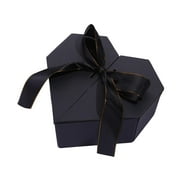 HOMYL Heart Shaped Gift Boxes with Lids Arrangements Flowers Party Floral Gift Box Black