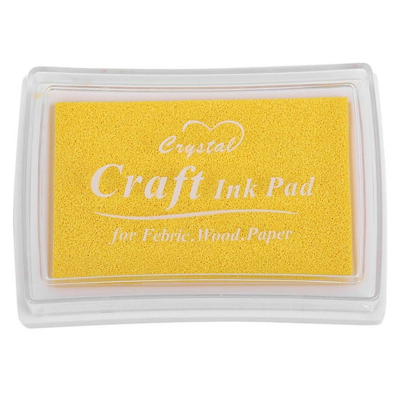 HOMYL Ink Pad DIY Letter Ink Card New Year's Card Stationery Water-Based Inkpad 15 Yellow