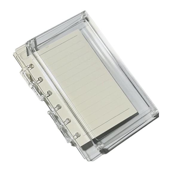 HOMYL Loose Page Diary Book for Journaling Drawing Note Taking A7 Clear