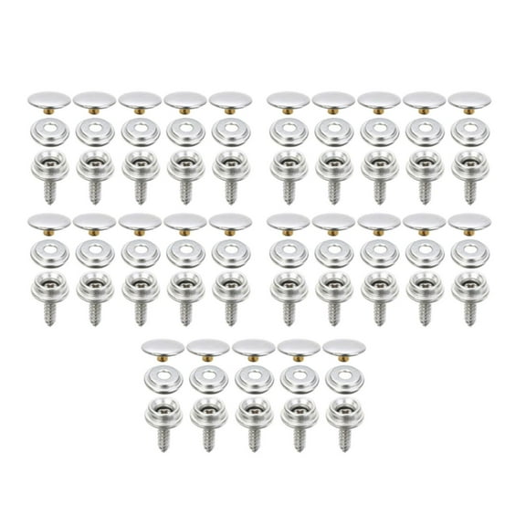 HOMYL Metal Snap Buttons Canvas Snaps Set with Stainless Steel Socket Canvas Snaps Set 25 set