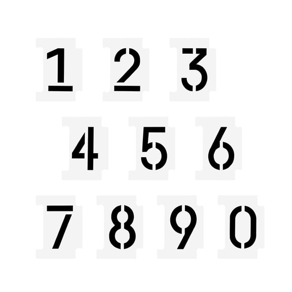 HOMYL Painting Stencils Art Projects Handmade Crafting Spray Painting Template 10 Numbers