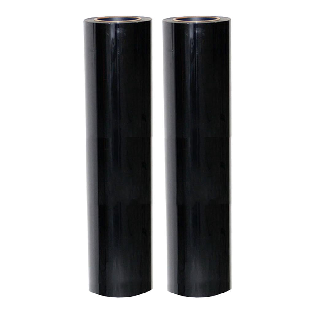 HOMYL Serenable 2 Roll 3cm 1m Black Heat Transfer Vinyl Iron On HTV ...