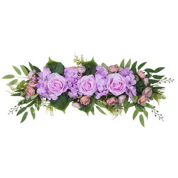 HOMYL Wedding Arch Flower Artificial Flower Swag Realistic Decorative Boho Decorations light