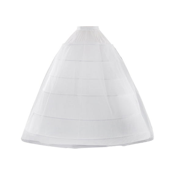 HOMYL Wedding Dress Petticoat Long 6 Hoops Crinoline for Performance Evening Party