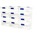 thumbnail image 1 of HOMZ 15.5-Quart Plastic Storage Bins with Latching Lids, 12 Pack, 1 of 8
