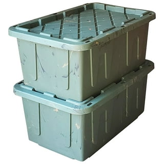 Hyper Tough 27 Gallon Snap Lid Plastic Storage Bin Container