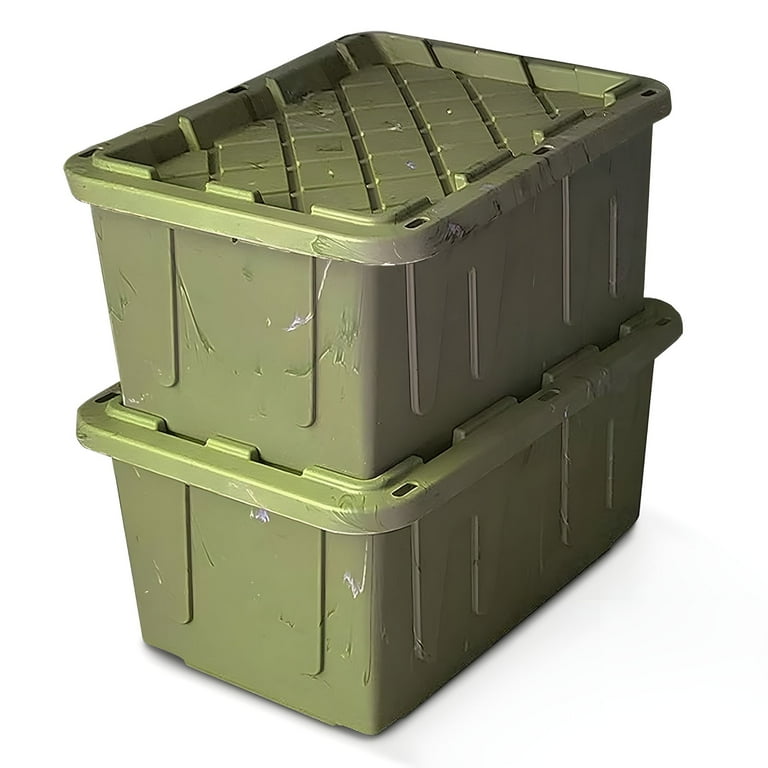 HOMZ Durabilt Large Plastic Container, 27 Gallon Heavy-Duty