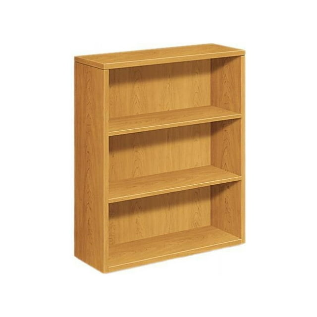 HON 105533CC 10500 Series Bookcase, 3 Shelves, 36w x 13-1/8d x 43-3/8h, Harvest