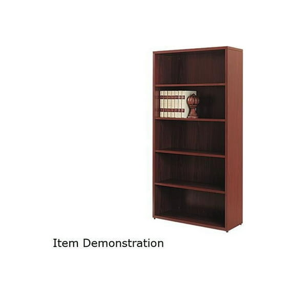 HON 105535NN 10500 Series Bookcase, 5 Shelves, 36w x 13-1/8d x 71h, Mahogany