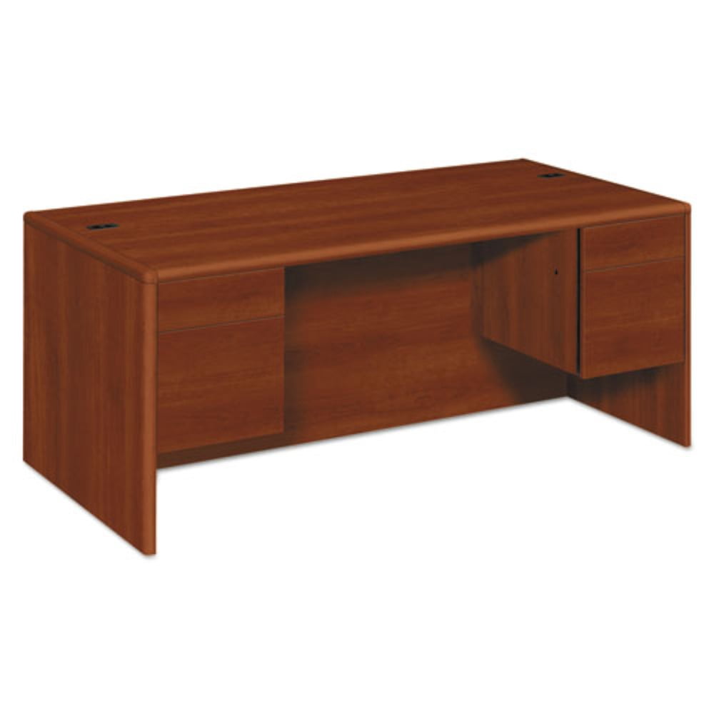 HON 10700 Series Desk, 3/4 Height Double Pedestals, 72 x 36 x 29 1/2 ...