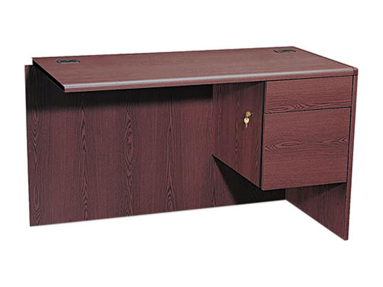 HON 10715RNN 10700 "L" Workstation Return, Right 3/4 Pedestal, Mahogany