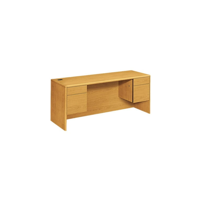 10700 Kneespace Credenza, 3/4 Height Pedestals, 72w x 24d x 29.5h, Harvest 10700 Kneespace Credenza, 3/4 Height Pedestals, 72w x 24d x 29.5h, Harvest