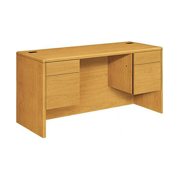 HON 10765CC 10700 Series Kneespace Credenza with Three-Quarter Height Pedestals