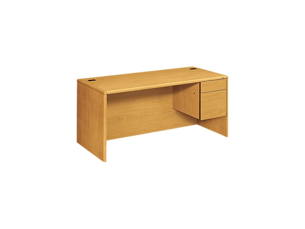 Harvest Wood Corner Computer Desk with Drawer and Filing Cabinet