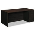 thumbnail image 1 of 10700 Series 72 in. x 36 in. x 29.5 in. Single Pedestal Desk with Full-Height Pedestal on Right - Mahogany, 1 of 4
