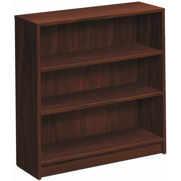 HON 1870 Series Bookcase Three Shelf 36w x 11 1/2d x 36 1/8h Mahogany 1872N
