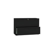 HON 2 Drawers Lateral Lockable Filing Cabinet, Black
