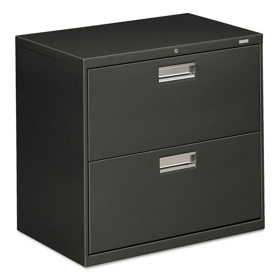 HON 2 Drawers Lateral Lockable Filing Cabinet, Charcoal