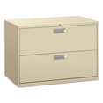 thumbnail image 1 of HON 2 Drawers Lateral Lockable Filing Cabinet, Putty, 1 of 5