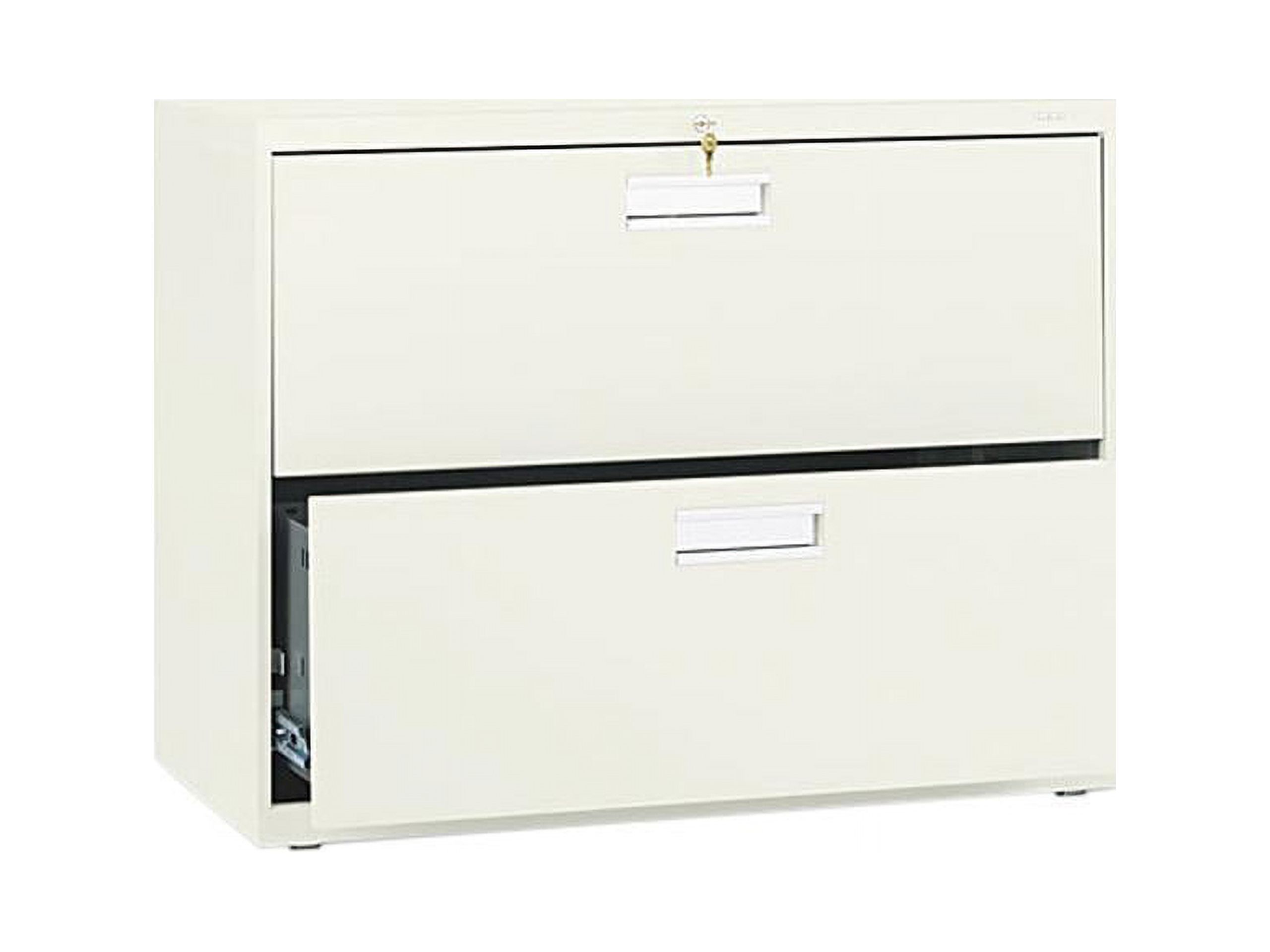 HON 2 Drawers Lateral Lockable Filing Cabinet, Putty - image 1 of 2