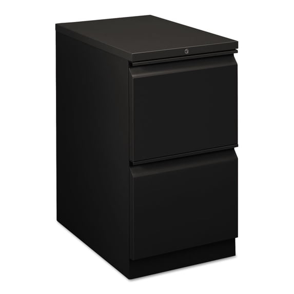 HON 2 Drawers Vertical Lockable Filing Cabinet, Black