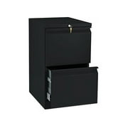 HON 2 Drawers Vertical Lockable Filing Cabinet, Black