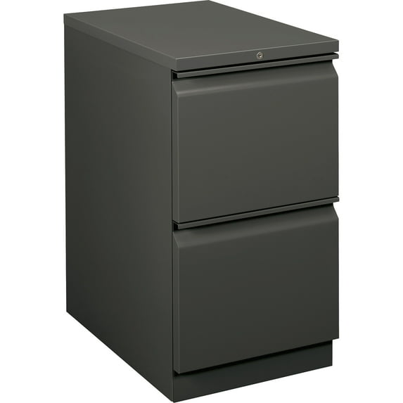 HON 2 Drawers Vertical Lockable Filing Cabinet, Charcoal