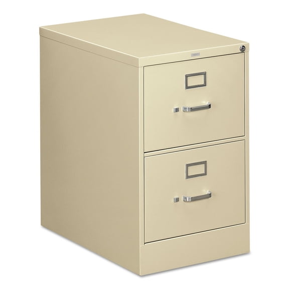 HON 2 Drawers Vertical Lockable Filing Cabinet, Putty