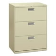 thumbnail image 1 of HON 3-Drawer Lockable Lateral File Cabinet, Beige, 1 of 2
