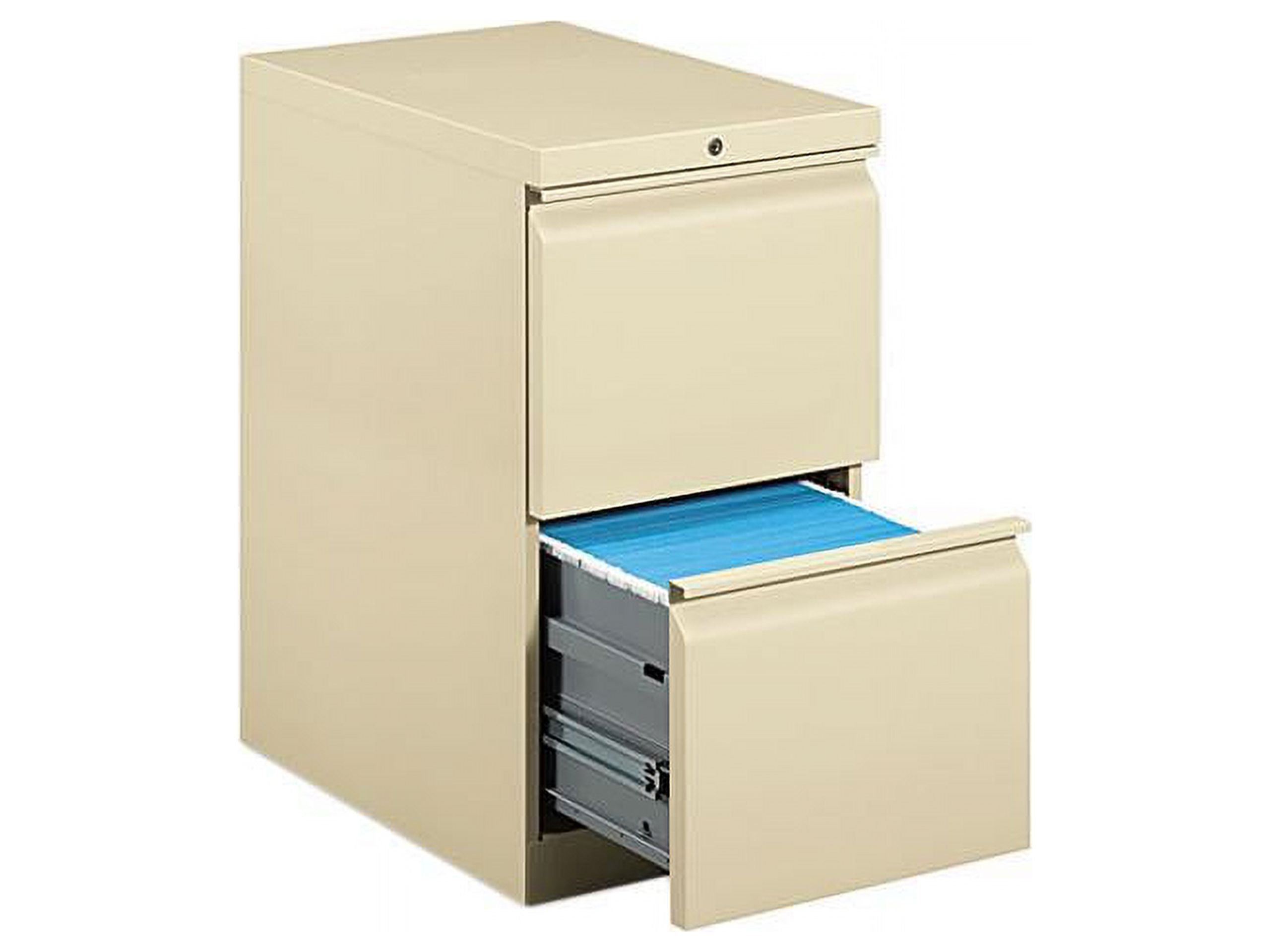 HON 33823RL Efficiencies Mobile Pedestal File w/Two File Drawers, 22-7/8d, Putty - image 1 of 2