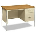 thumbnail image 1 of HON 34000 Series 45" Single Pedestal Desk Harvest Maple/Putty (H34002RCL), 1 of 5