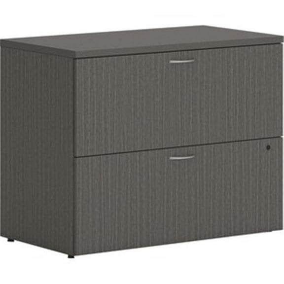 HON  36 x 20 x 29 in. 2 x File Drawers Lateral Mod Desk Component - Slate Teak Laminate