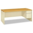 thumbnail image 1 of HON H38293R.C.L 72 in. x 36 in. x 29.5 in. 38000 Series Right Pedestal Desk - Harvest/Putty, 1 of 2