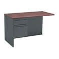 thumbnail image 1 of HON H38216L.N.S 38000 Series 48 in. x 24 in. x 29.5 in. Left Flush Return - Mahogany/Charcoal, 1 of 2