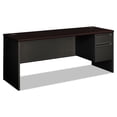 thumbnail image 1 of HON H38856R.N.S 38000 Series 72 in. x 24 in. x 29.5 in. Right Pedestal Credenza - Mahogany/Charcoal, 1 of 6