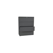 HON 4 Drawers Lateral Lockable Filing Cabinet, Charcoal