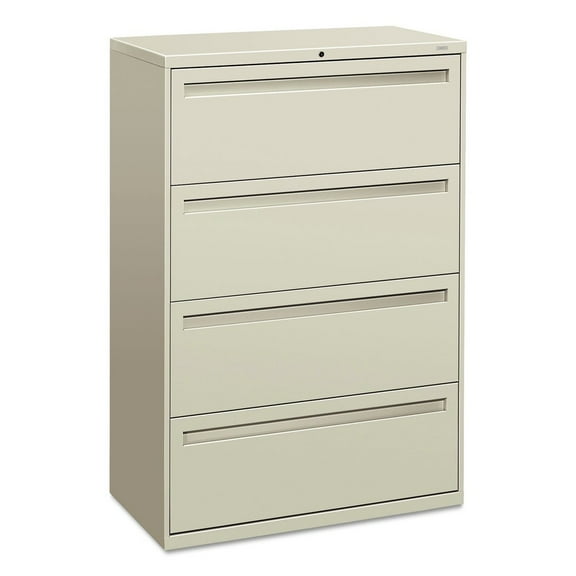 HON 4 Drawers Lateral Lockable Filing Cabinet, Gray