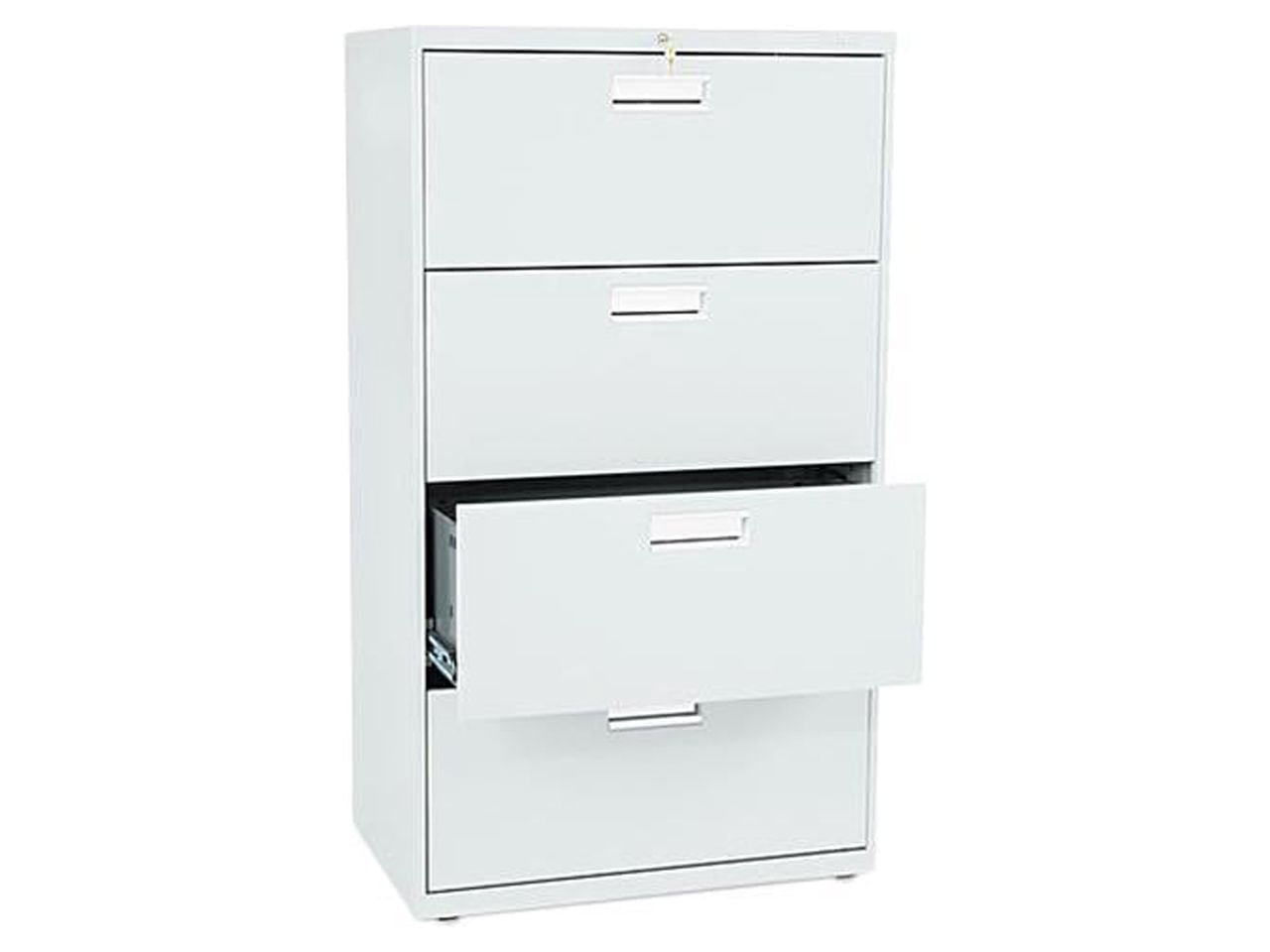 HON 4 Drawers Lateral Lockable Filing Cabinet, Gray