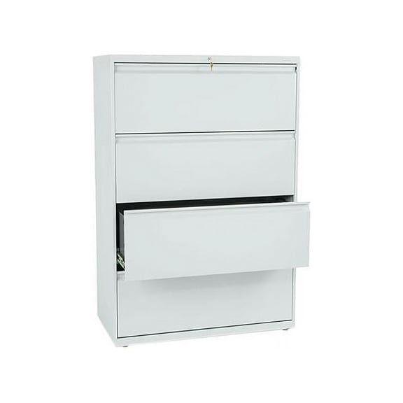 HON 4 Drawers Lateral Lockable Filing Cabinet, Gray