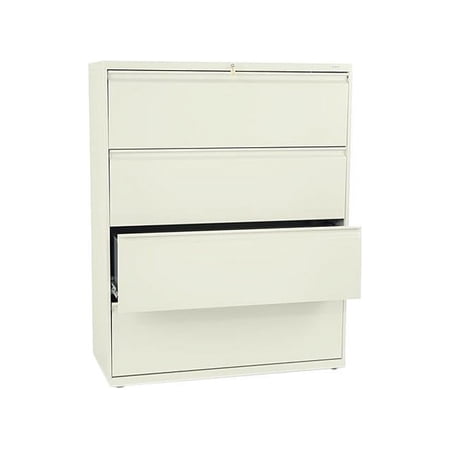 HON 4 Drawers Lateral Lockable Filing Cabinet, Putty