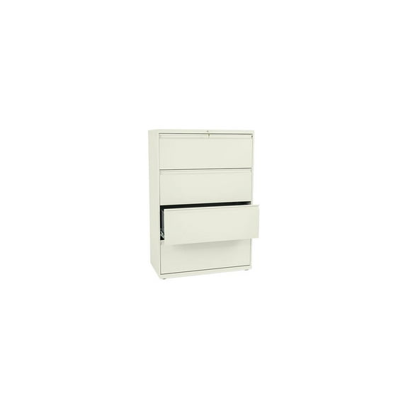 HON 4 Drawers Lateral Lockable Filing Cabinet, Putty