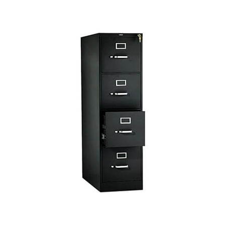 HON 4 Drawers Vertical Lockable Filing Cabinet, Black