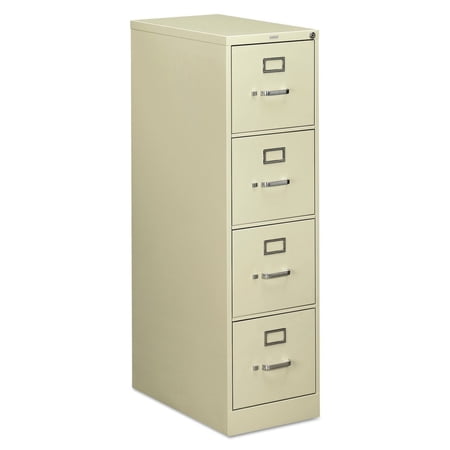 HON 510 Series Four-Drawer Full-Suspension File Letter 52h x25d Putty 514PL