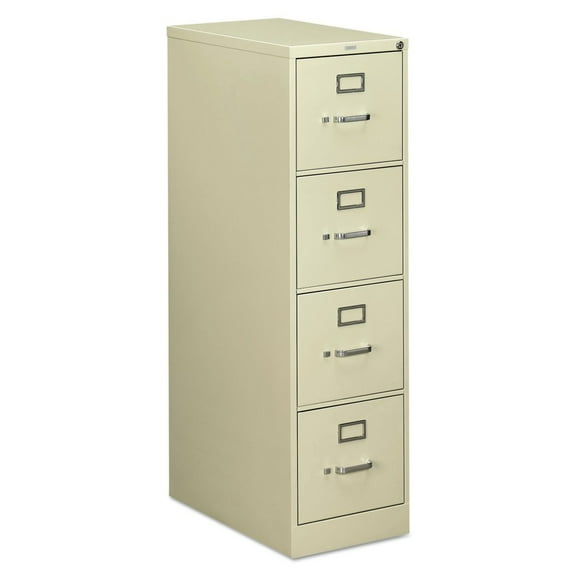 HON 4 Drawers Vertical Lockable Filing Cabinet, Putty